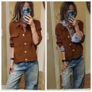 Loft Soft Button Up Buttondown Cardigan Sweater